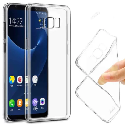 Galaxy S8 Plus gennemsigtig bagcover